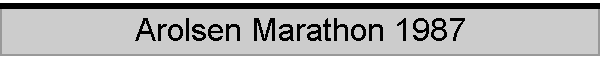 Arolsen Marathon 1987